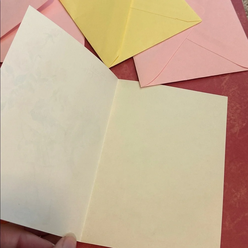 3 Cute Blank Sangamon Cards with Envelopes